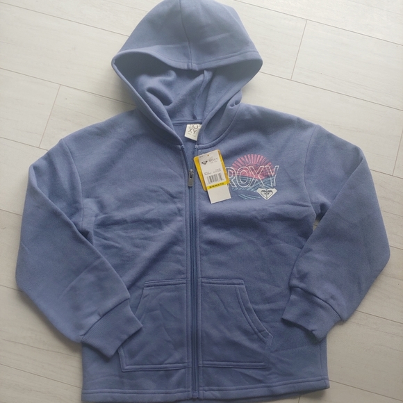 ROXY NEW girls Full Zip hooded Jacket - Picture 2 of 9